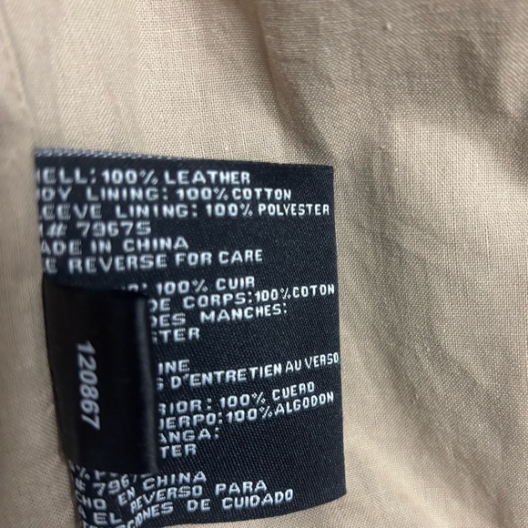 Michael Michael Kors leather jacket SZ L - Picture 7 of 16